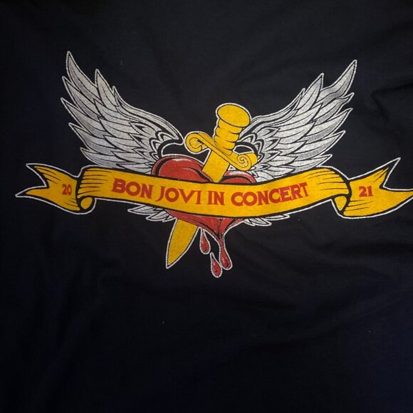 Vintage Bon Jovi 2021 Concert Tour Long Sleeve Graphic Black Band Shirt JHK 3XL - Picture 8 of 9